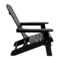 Merrick Lane Riviera Poly Resin Folding Adirondack Lounge Chair - All-Weather Indoor/Outdoor Patio Chair